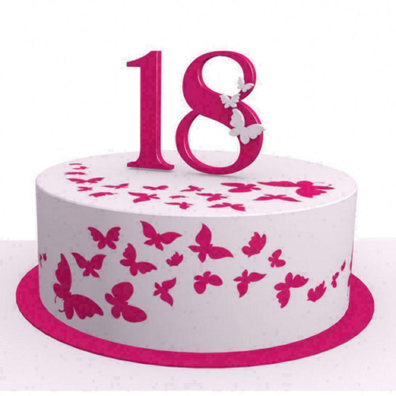 Butterfly Cake Spray Template Stencil Coffee Powder Z3F9 V3O6 Spray Decor G5G9