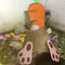 Easter Garden Bunny Carrot Easter Yard Sign Garden Scene Lawn Decor Outdoor I7V0