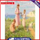 DIY Digital Oil Paint By Numbers Girl Color Drawing Modern Canvas Art No Frame