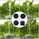 Bird Bath Fountain Solar Powered Water Pump Floating Garden Outdoor Pool Z1Q6