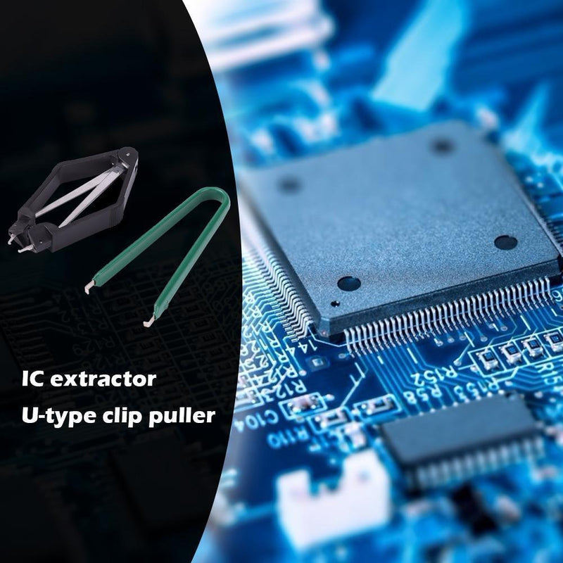 2pcs DIY Kit Parts Protection IC Extractor CPU Puller PLCC Puller Clips Newly