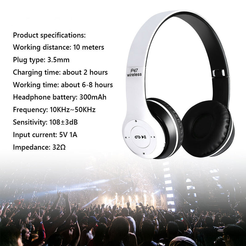 Stereo Over-Head Gamer Headphones for Sports Computers Wireless Game Accessories