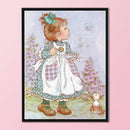Full Embroidery DIY Canvas Stamped 11CT Cross Stitch Blowing Bubbles Craft Kit