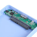 2.5 inch USB 3.0 Hard Disk Enclosure 6Gbps HDD SSD External Case (Blue)