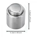 Spout Vacuum Sealed Cap Plug Bottle Stopper Red Wine Stainless Steel Cork