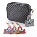 4pcs DIY Full Drill Special Shaped Diamond Painting Handbag Shape Key Rings