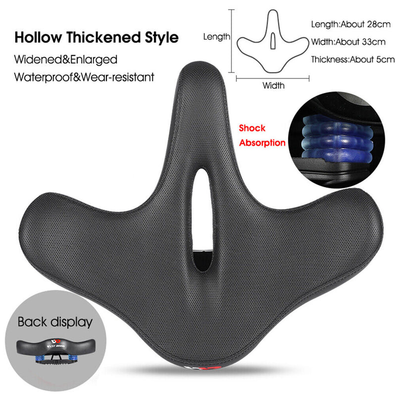 WEST BIKING Ergonomic Bicycle Widened Bike Saddle Waterproof Bike Cushion