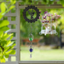 Rotating Wind Chime Novelty Sculpture Wind Chime with Spiral Tail Ball (C) Newly