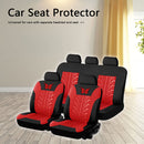 Car Seat Cover Set Butterfly Pattern for 2 Bucket Seats+Bench Seat (Red) Newly