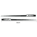 2pcs Car Body Stickers Long Stripe Side Skirt Decoration Decals (Black) Newly