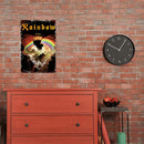Rainbow Rising Retro Metal Plate Tin Sign Poster Plate Wall Art for Bar Club