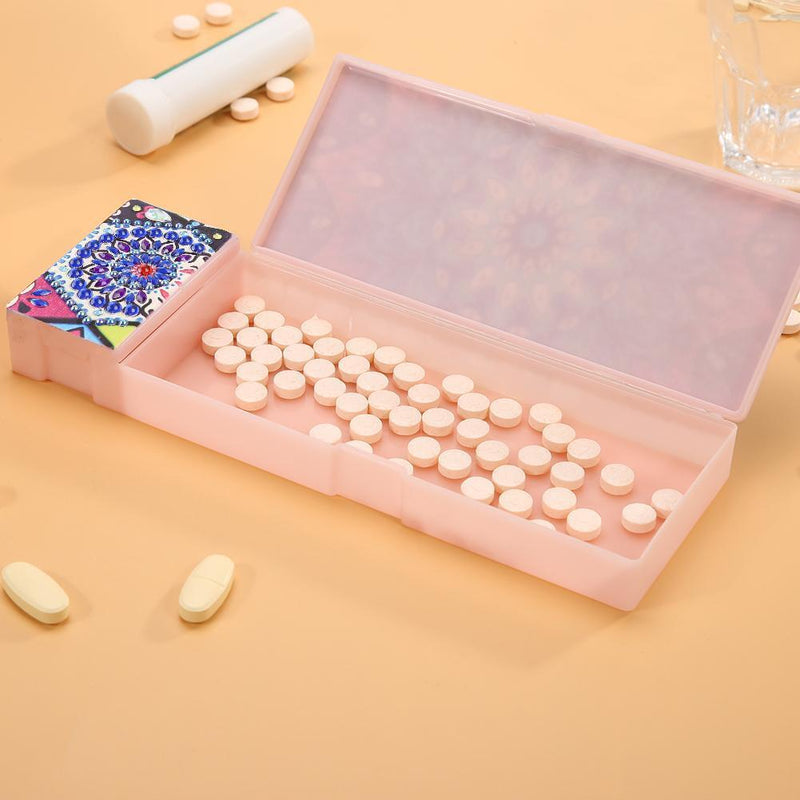 DIY Mandala Special Shaped Diamond Painting Pencil Case Stationery Storage Box