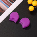 5pcs Rubber Clarinet Thumb Rest Covers Finger Rest Protective Pads (Purple)