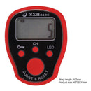 0-99999 Finger Counter LED Night Luminous Electronic Tally Counter (Red)