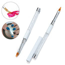 Crystal Handle Gradient Manicure Nylon Hair Ombre Painting Brush Nail Art Pen