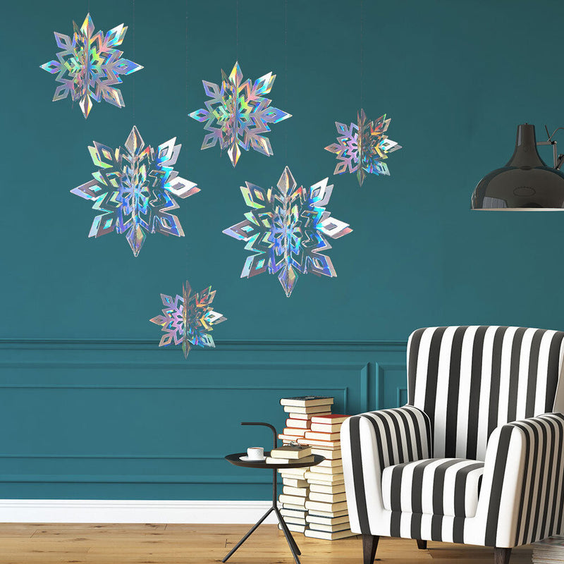 Star Paper Garland Ornaments Birthday Party DIY Wedding Decor (Snowflake 2)