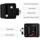 Alloy Door Latch Handle Lock Cabinet Lock RV Handle Latch Entry Door Lock