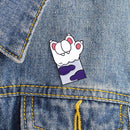 Cartoon Cat Paw Enamel Pin Lapel Brooch Collar Badges Jewelry (Style 3)