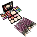 Makeup Palette Set Eyesshadow Foundation Blusher Puff + 20Pcs Powder Brush-109275