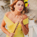 Bamboo Dizi Play Flute Traditional Musical Instrument for Beginner (E Key)