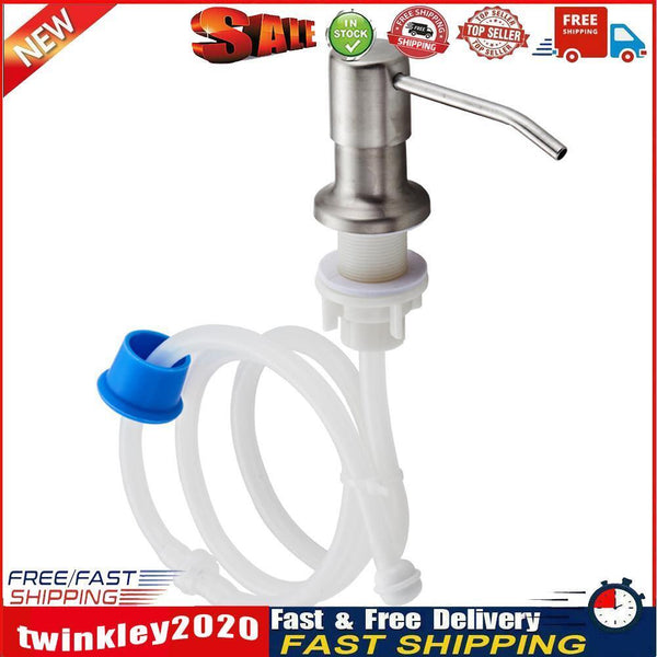 Stainless Steel Soap Dispenser Extension Tube Kit for Kitchen Sink Pump Newly