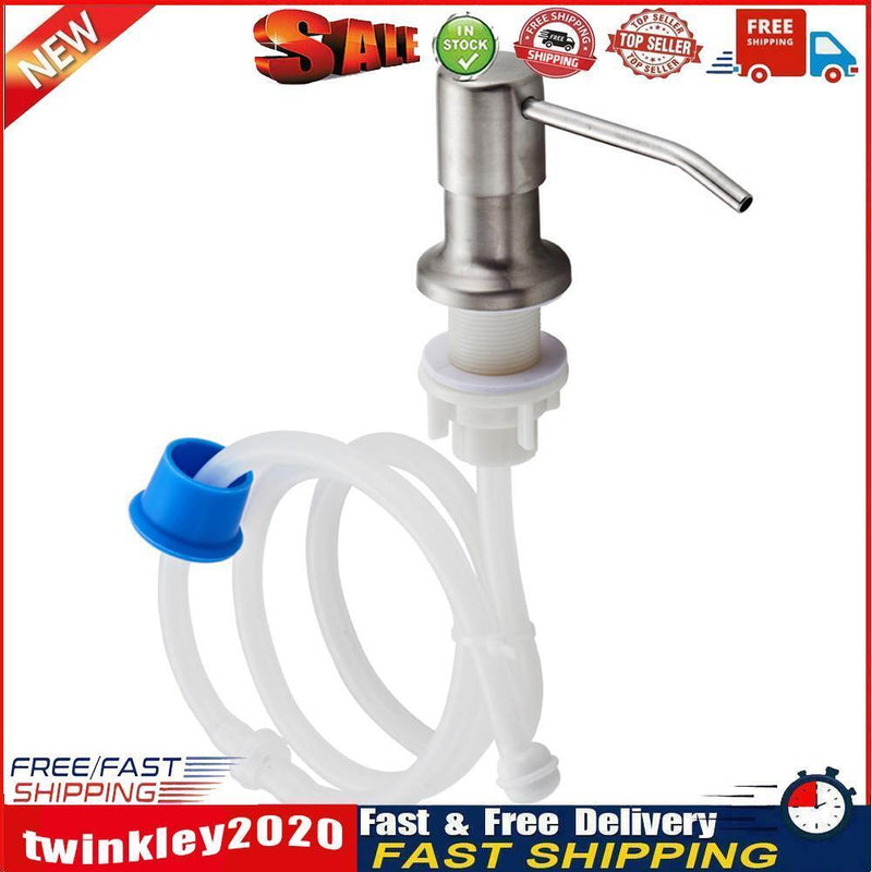 Stainless Steel Soap Dispenser Extension Tube Kit for Kitchen Sink Pump Newly