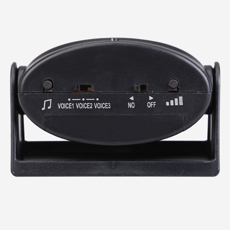 Welcome Chime Motion Sensor 10m Warning Doorbell Door Bell Alarm Black