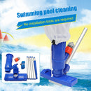 Pool Vacuum Head with Brush Bag Pole for Swimming Pool Spa Pond Fountain Bl
