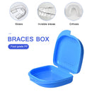 Retainer Box - Orthodontic Denture Mouth Guard Box Oral Care Case (Blue) Newly