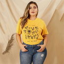 Ladies Printing Loose Round Neck Tops Casual Women Summer Short Sleeve T-shirt