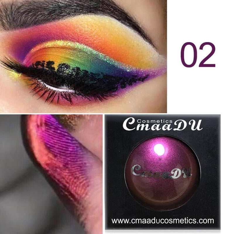 Metallic Matte Eye Makeup Glitter Palette Shimmer Light Changing Eyeshadow