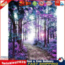Painting By Numbers Kit DIY Purple Grove Canvas Oil Art Picture Home Decor Newly
