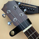Leather Guitar Strap Head Belt Holder Button Safe Lock for Acoustic Folk Bass