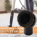 Horse Hair Vacuum Attachment, Round Dust Brush and Hose Adapter, Replacemen