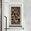 Frameless Oil Paint By Numbers DIY Bookshelf Cat Picture Craft Kit for Home