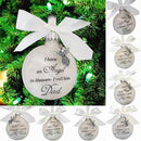 Christmas Tree Family Pendant Hanging Ornaments Memorial Ornament Feather Ball