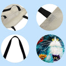 Colorful cats Printed Shoulder Shopping Bag Casual Large Tote Handbag