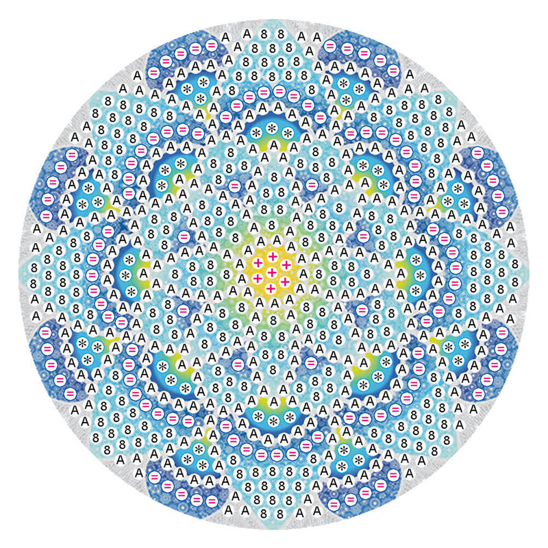 5D DIY Diamond Painting Mandala Wooden Round Coaster Cup Cushion (AA1058-6)