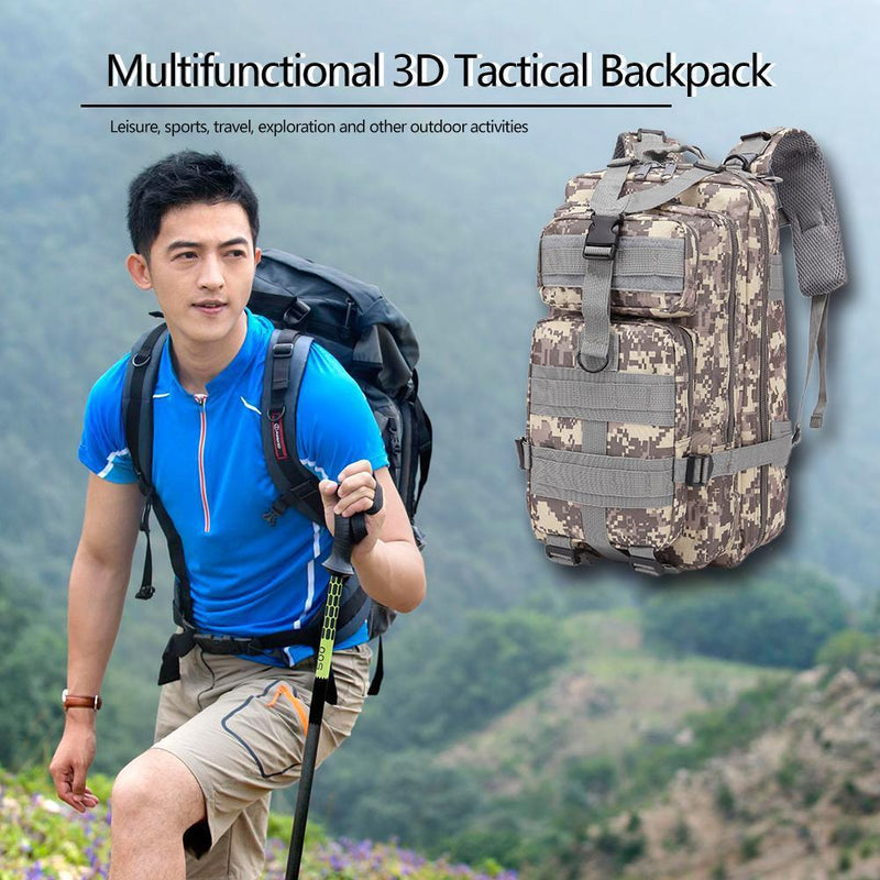 30L Outdoor Sport Waterproof Backpack Large Capacity Storage Rucksack (ACU)