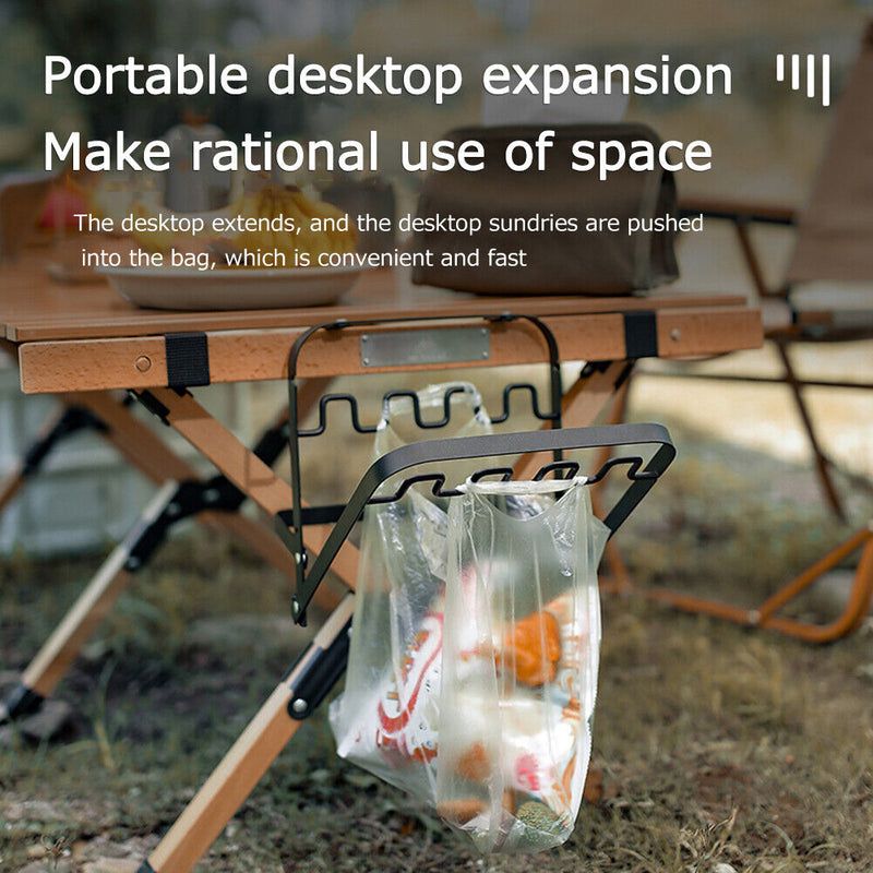 Portable Garbage Bag Holder Table Garbage Bag Holder for Camping Picnic Barbeque