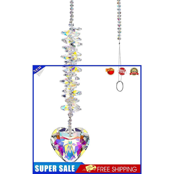 Crystal Love Light Catcher- Hanging Pendant Valentines Day Gifts (AB Color)