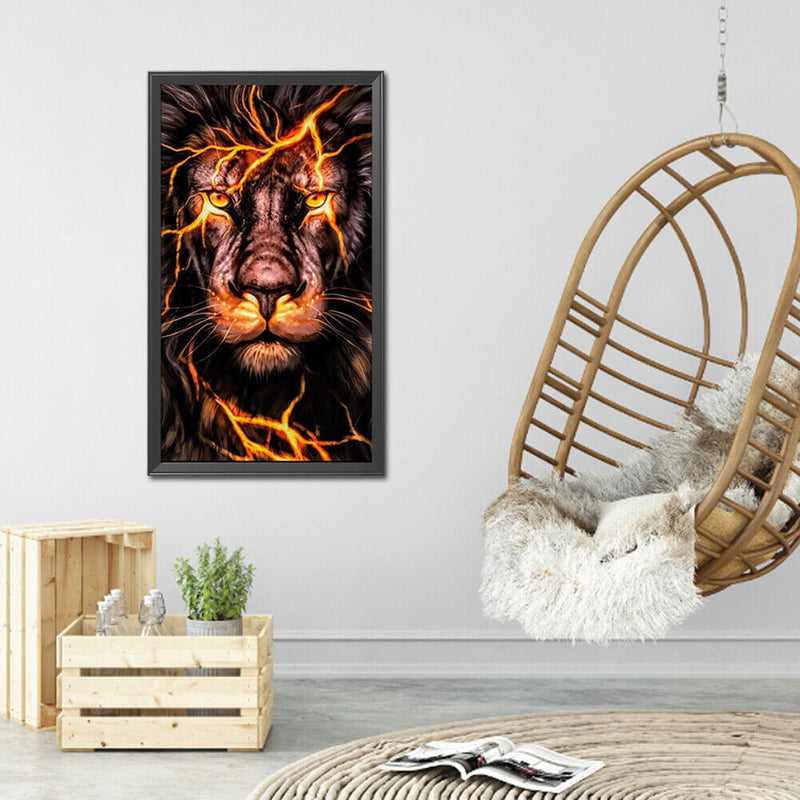 Diamond Painting Tiger Full Round Drill Picture of Rhinestone DIY Drawing Kit