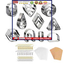 Clay Cutters - Earring Making Molds Kit Stainless Steel Clay Slicer Blade T