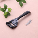 Leather Super Edge Skiving Skiver Metal w/ 3 Blades Folds Seams Tool(Black)