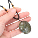 Jewelry Crystal Delicate Labradorite Pendant Energy Healing Stone Moonstone