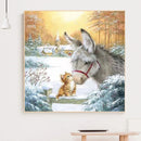 Diamond Painting 5D Full Round Drill Mosaic DIY Donkey Kit Bedroom Decoration