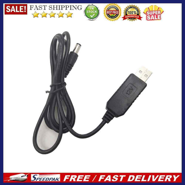 USB to 12VDC Power Boost Line Power Adapter Cable for WiFi Router LED Strip Lamp