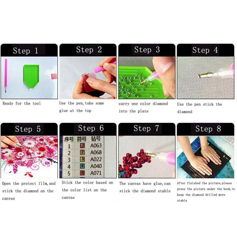 Tiger Part  Drill 5D Diamond Painting Cross Stitch Crystal Rhinestone