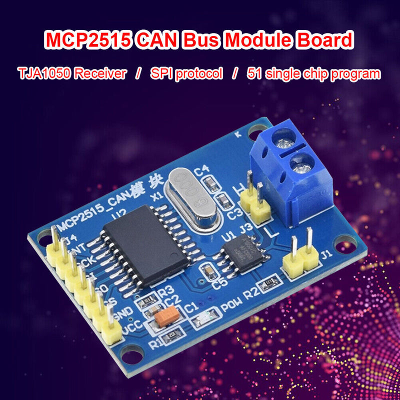 MCP2515 CAN Bus Module Board TJA1050 Receiver SPI for 51 MCU Controller Newly