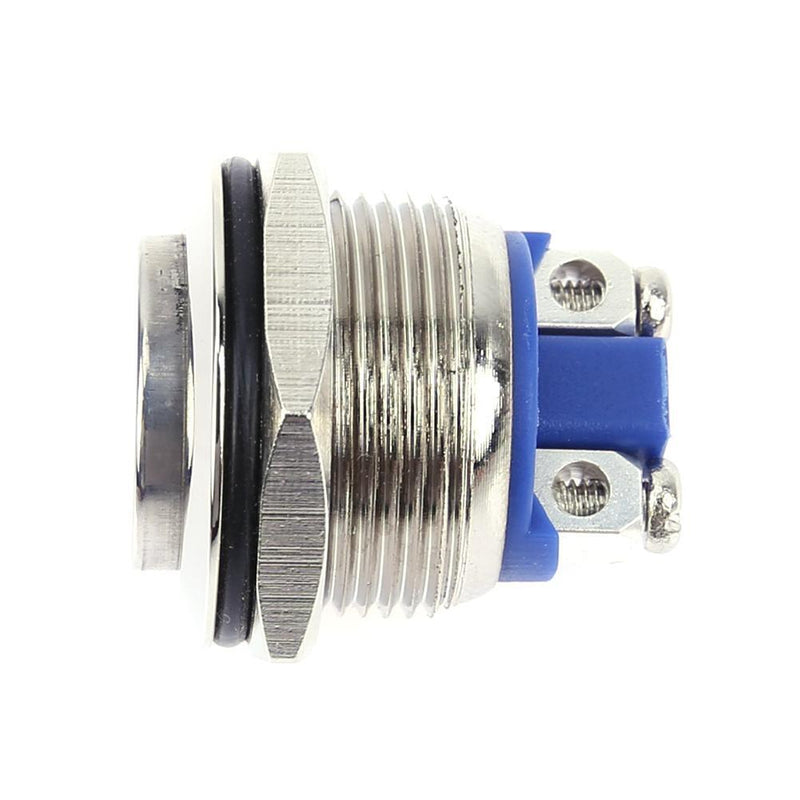 19mm 250V High Round Head Current Stainless Steel Button Switch Waterproof Boat Aut